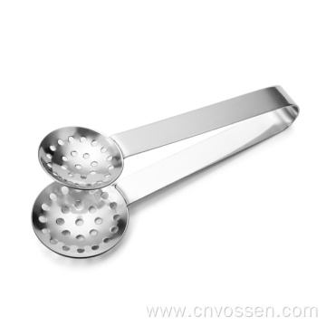 Stainless steel tea spoon tea bag tong